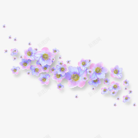 粉色渐变色花朵png免抠素材_新图网 https://ixintu.com 水墨花朵 花朵 花朵印花 花朵装饰 花瓣