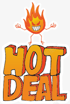 时尚HOTDEAL元素图标图标