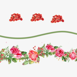 玫瑰藤曼花朵素材