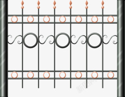 铁艺装饰欧式围栏矢量图高清图片