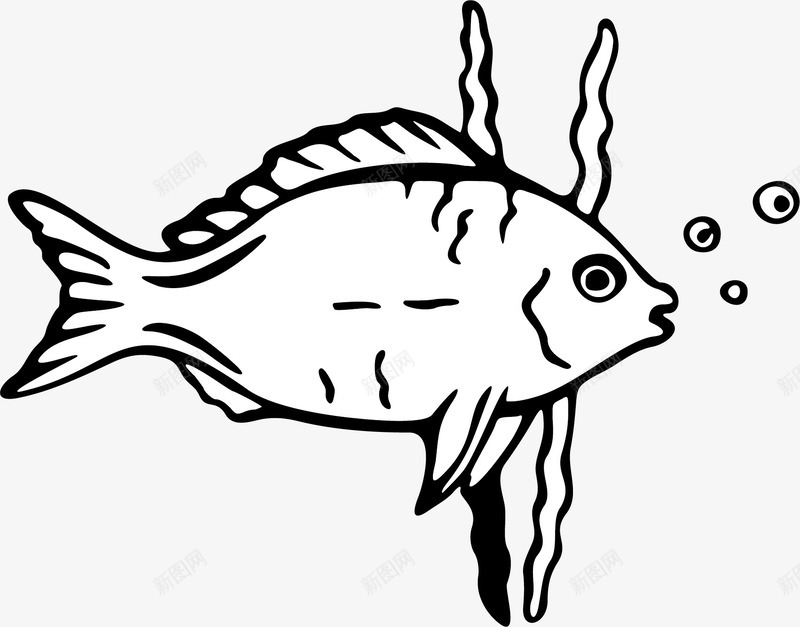 卡通鱼矢量图图标ai_新图网 https://ixintu.com 卡通鱼 卡通鱼矢量素材 海洋生物 生物世界 鱼 矢量图