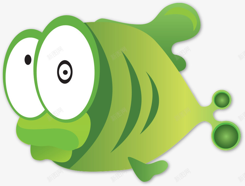绿色小丑鱼png免抠素材_新图网 https://ixintu.com 卡通动物 水中生物 海洋生物 生物世界 绿色小丑鱼 鱼 鱼儿 鱼类