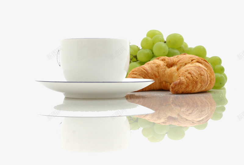 咖啡牛角面包png免抠素材_新图网 https://ixintu.com 咖啡与面包 咖啡杯面包 早餐早点糕点 烤面包 甜品活百科 画出来的色彩 餐饮美食