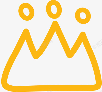 黄色王冠png免抠素材_新图网 https://ixintu.com 卡通皇冠 王冠 王者 装饰素材 设计元素 高贵