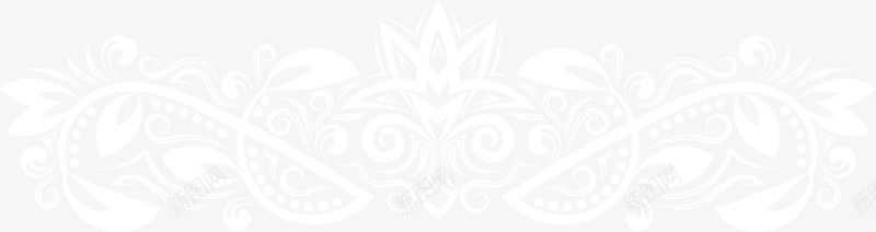 白色清新花藤装饰png免抠素材_新图网 https://ixintu.com 免抠PNG 植物 清新 白色 花藤 花边 装饰图案