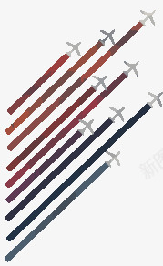 飞机几何png免抠素材_新图网 https://ixintu.com 免费下载 几何 卡通 印花矢量图 服装图案 线条 飞机