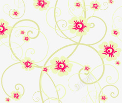 浅绿花朵花纹底纹高清图片