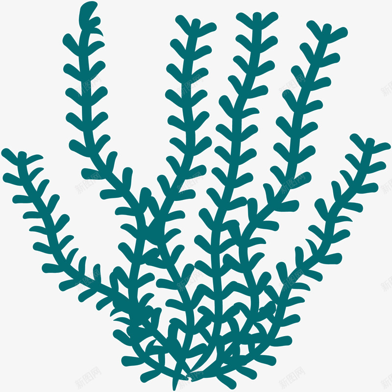 绿色扁平深海植物png免抠素材_新图网 https://ixintu.com 6月8号 世界海洋日 大海 海草 深海植物 绿色植物 自然