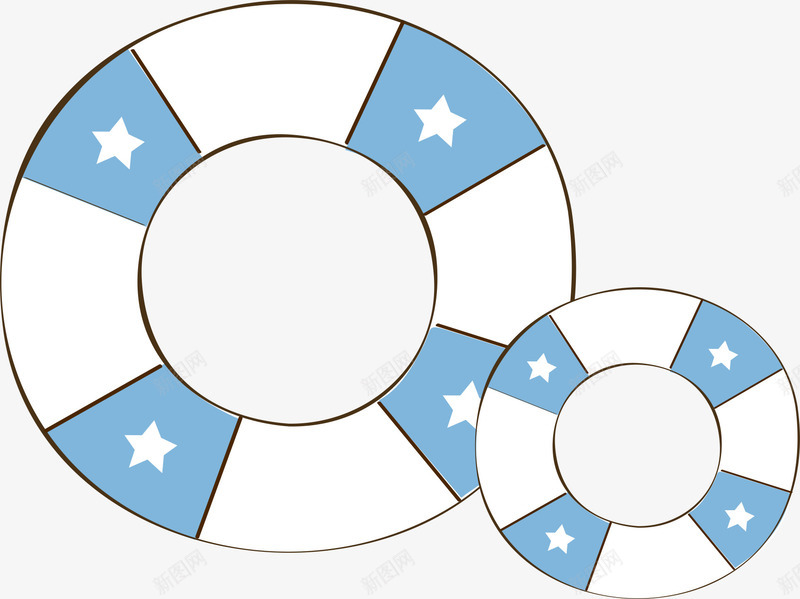 游泳圈矢量图ai免抠素材_新图网 https://ixintu.com VI 卡通 可爱 夏天 手绘 海洋 游泳圈 蓝色 矢量图