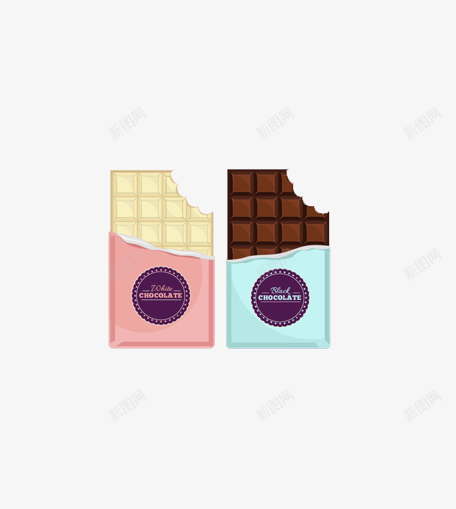 色彩包装png免抠素材_新图网 https://ixintu.com 巧克力 礼物 美味 苦涩