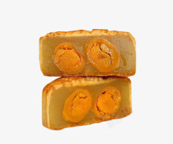 双黄中秋节美味的双黄月饼高清图片