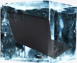 冰雕中的电脑素材