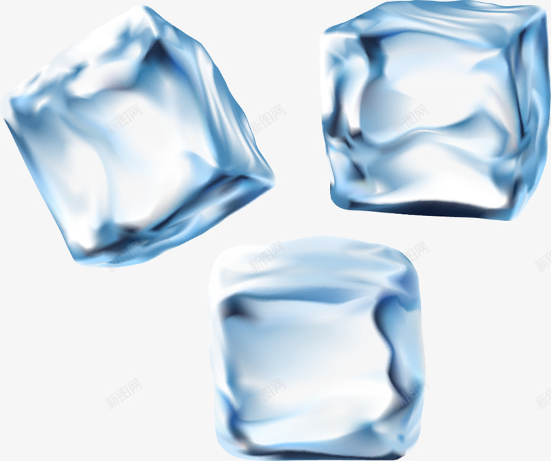 唯美透明冰块png免抠素材_新图网 https://ixintu.com 创意冰块 唯美冰块 简约冰块 纹路 质感 透明冰块