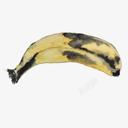 腐烂香蕉烂香蕉手绘画片高清图片
