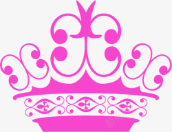 紫色皇冠手绘欧式花纹皇冠高清图片