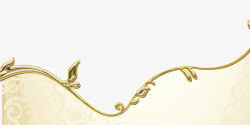 金色花藤的绘制金底高清图片