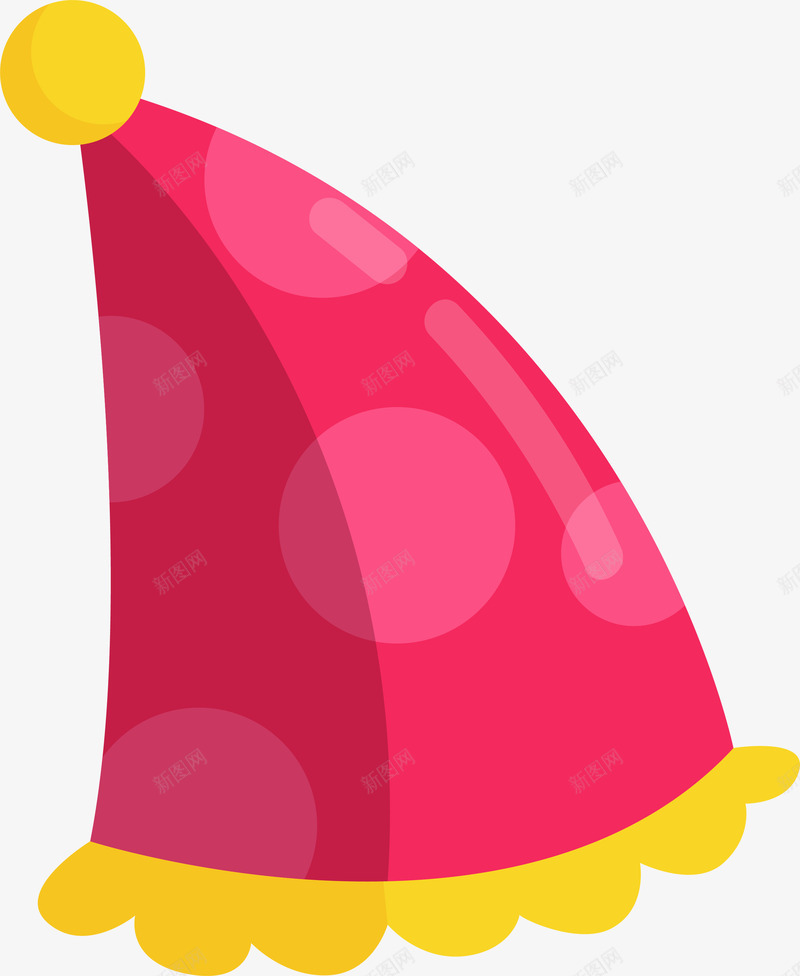 红色庆祝帽子png免抠素材_新图网 https://ixintu.com 2018狗年 帽子 庆祝 标签 矢量图案 红色
