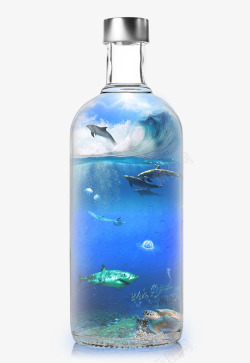 海洋瓶子素材