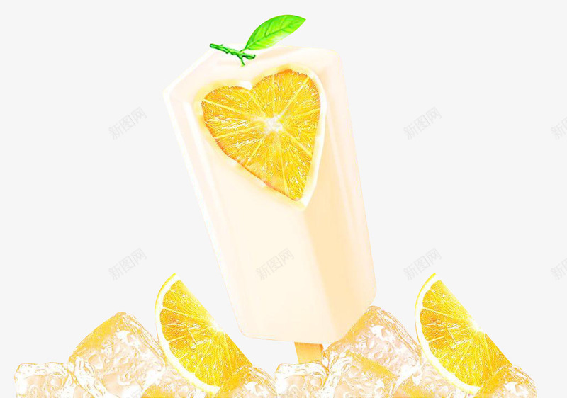 冰块里的柠檬png免抠素材_新图网 https://ixintu.com PNG图形 PNG装饰 冰块 柠檬 清爽 装饰