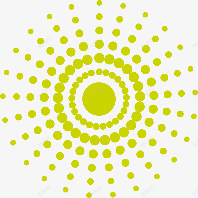 放射太阳图案矢量图eps免抠素材_新图网 https://ixintu.com 图案 太阳 放射 黄绿色 矢量图