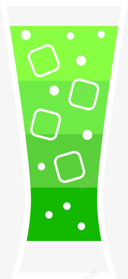 绿色清新饮料素材