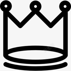 王冠的变体国王的皇冠变圆尖图标高清图片