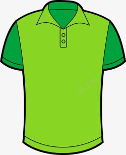 休闲服卡通绿色短袖T恤图高清图片