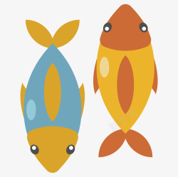 卡通海洋生物鱼文艺风海报素材