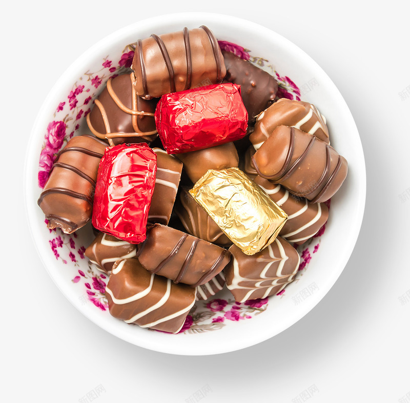 一盘多彩的巧克力psd免抠素材_新图网 https://ixintu.com 一盘 产品实物 巧克力 方块 条纹 甜点 美味
