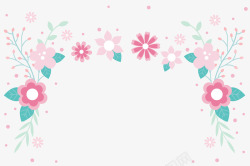 粉色清新花藤边框纹理素材