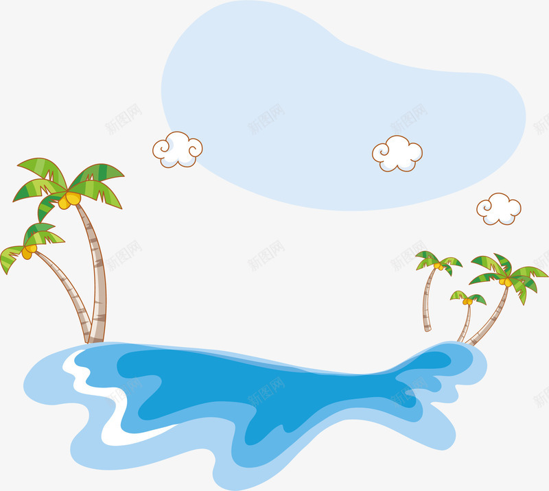夏日海洋卡通海报促销png免抠素材_新图网 https://ixintu.com 夏日 夏日促销 海洋 海洋卡通