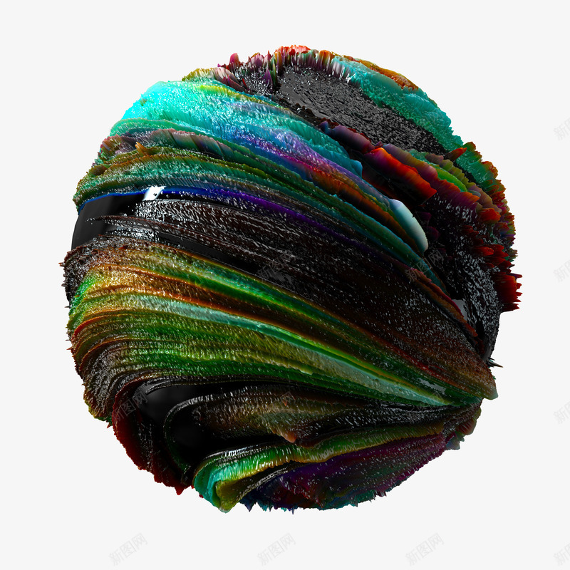 彩色胶体球png免抠素材_新图网 https://ixintu.com 创意球 彩色 球体 胶体 色彩 艺术感 装饰 颜料