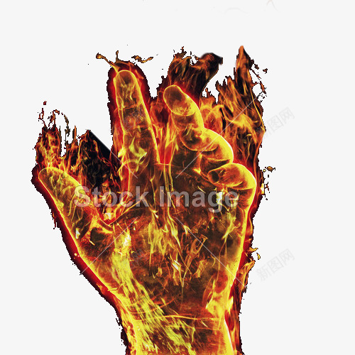 发怒的手图标png_新图网 https://ixintu.com logo设计 图案 火焰 火的图标 火的标志 火苗 燃烧的火焰