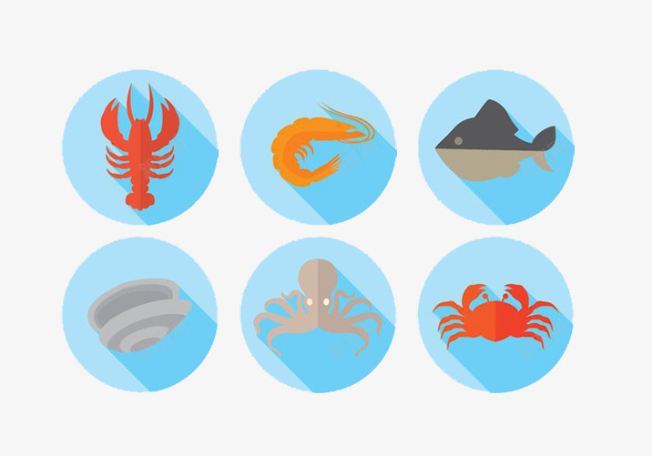 海洋动物图标png_新图网 https://ixintu.com logo 动物 图标 海洋 虾 螃蟹