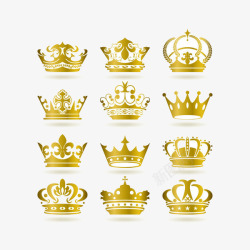 金子材质高贵华丽金子材质皇冠高清图片