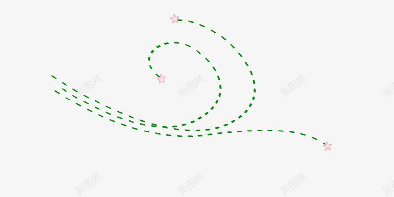 花与藤蔓虚线分割线png免抠素材_新图网 https://ixintu.com 分割线 分隔 点状 线条 花 藤蔓 虚线 虚线分割线