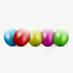 多色彩蛋彩色的蛋高清图片
