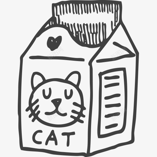 手绘猫粮png免抠素材_新图网 https://ixintu.com png素材 手绘 手绘画 猫粮