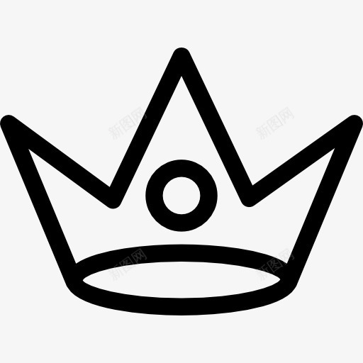 皇冠的轮廓变的圆形图标png_新图网 https://ixintu.com 冠 圆形状 王冠 王冠的变体