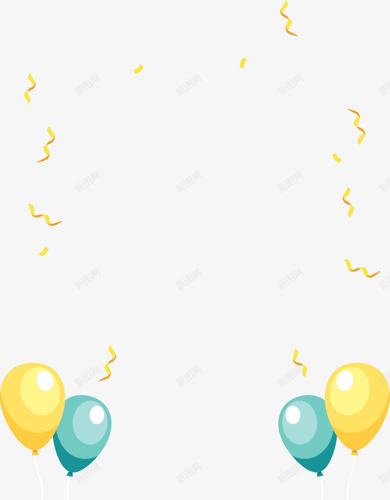 儿童节纷飞的气球png免抠素材_新图网 https://ixintu.com 儿童节 升空 喜庆 庆祝 童趣 纷飞的气球