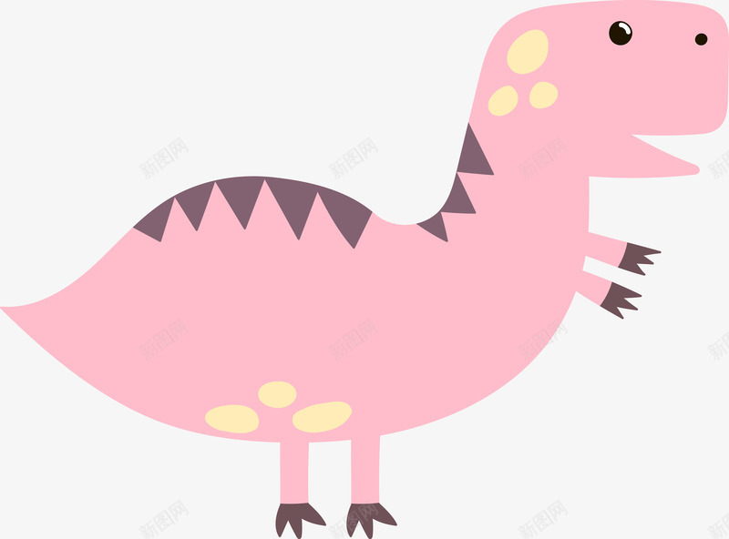 儿童画卡通粉色恐龙png免抠素材_新图网 https://ixintu.com 儿童剪纸 儿童绘画 动物剪纸 卡通恐龙 史前动物 粉色恐龙