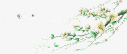 绿色清新花藤装饰图案素材