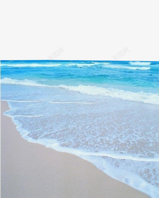海洋沙滩png免抠素材_新图网 https://ixintu.com 唯美 夏日素材 沙滩 海洋