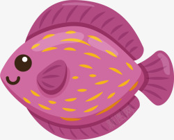 墨色斑点鱼海洋生物紫色斑点鱼高清图片
