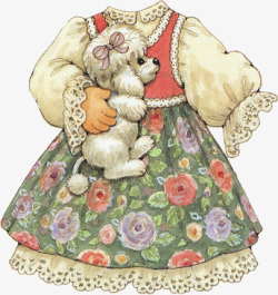 欧式小狗素材布娃娃高清图片