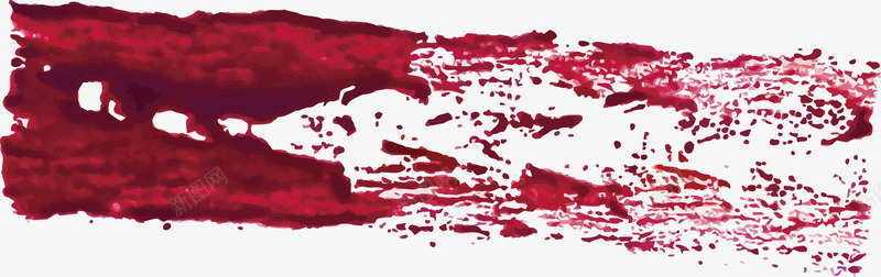 笔刷痕迹png免抠素材_新图网 https://ixintu.com 墨染 墨点 广告设计 文化艺术 水墨 痕迹 笔刷 笔触 红色 色彩