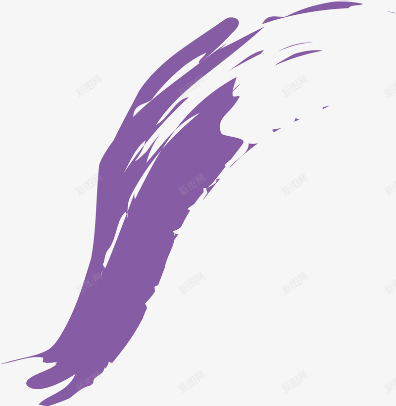 紫色水彩笔刷png免抠素材_新图网 https://ixintu.com 水彩 笔刷 紫色
