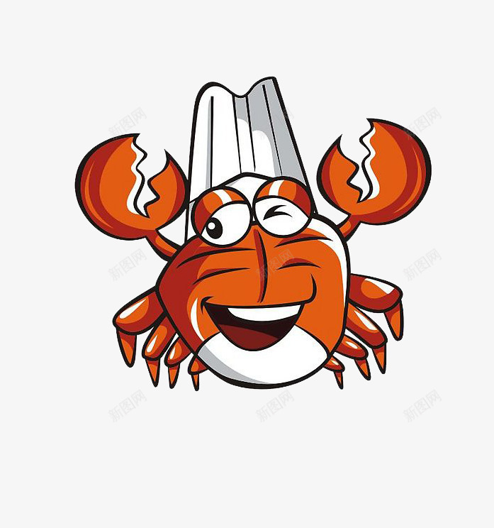 螃蟹厨师png免抠素材_新图网 https://ixintu.com 卡通 厨师帽 寄居蟹 干住屋 海洋生物 白住房 节肢动物 螃蟹 蟹 蟹类