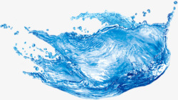 蓝色海洋水流液体素材