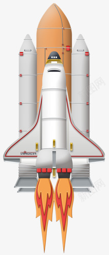 卡通绘画起飞的火箭png免抠素材_新图网 https://ixintu.com 卡通 太空 火箭 绘画